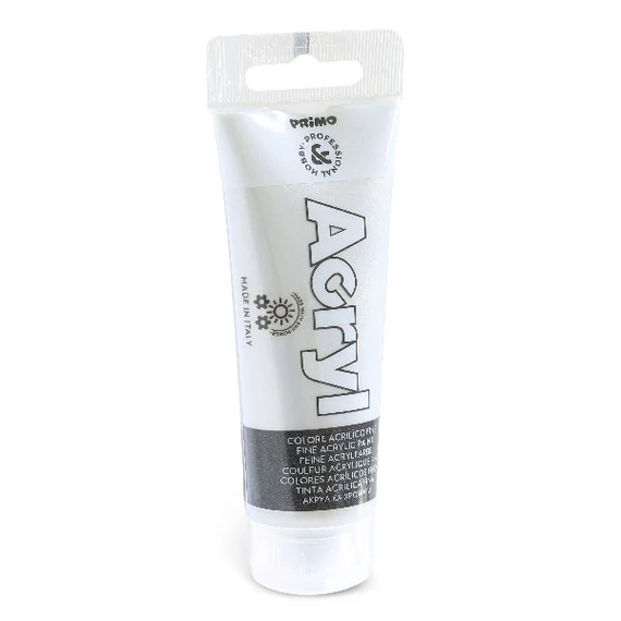 Akrilfesték PRIMO 75 ml metál ezüst