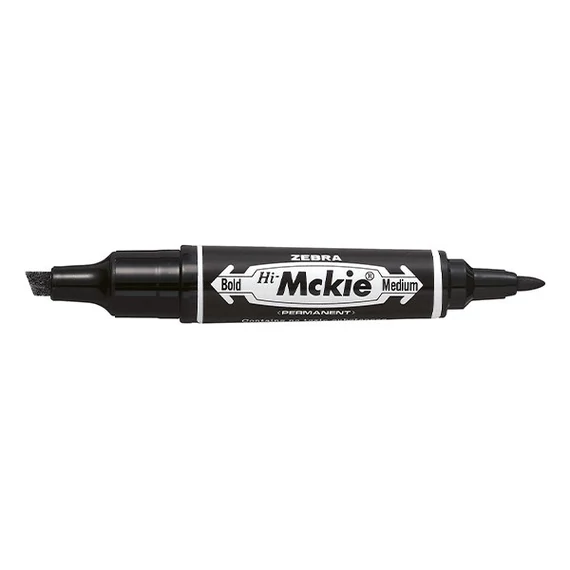 Alkoholos marker kétvégű ZEBRA Hi-Mckie 2,0-4,0 mm fekete