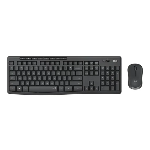 Billentyűzet + egér vezeték nélküli LOGITECH MK295 Silent HUN 2,4 Ghz grafitszürke