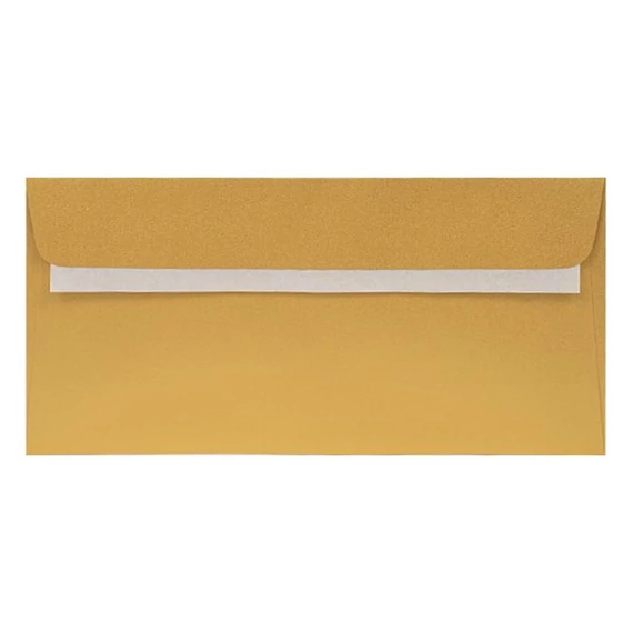Boríték színes KASKAD LA/4 szilikonos 110x220mm 120 g arany 25 darabos