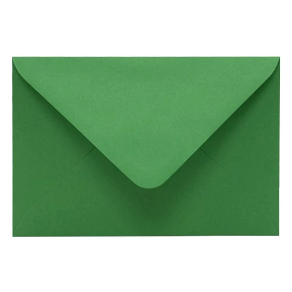 Boríték színes KASKAD LC/6 enyvezett 114x162mm 68 smaragd zöld 50 darabos