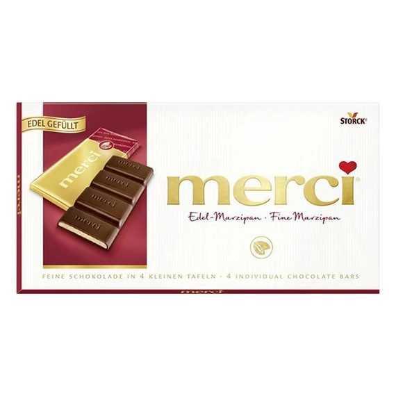 Csokoládé MERCI Marcipános 112 g