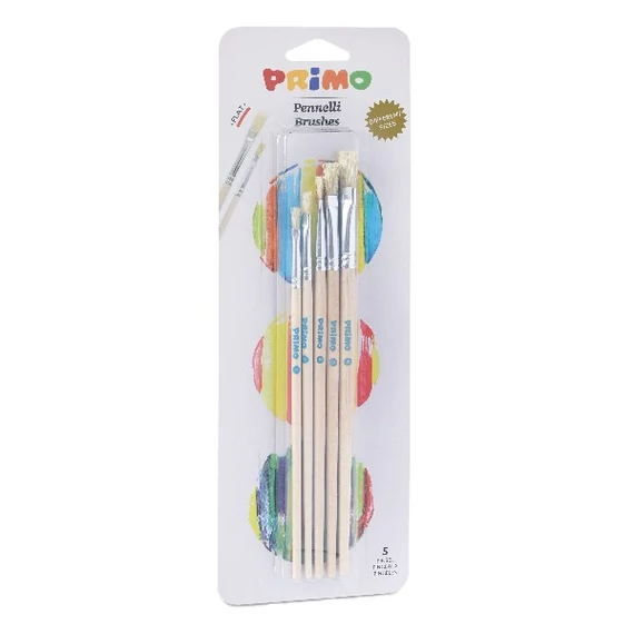 Ecset készlet PRIMO lapos (0,2,4,6,8) 5 darabos