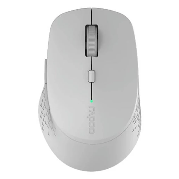 Egér vezeték nélküli RAPOO M300 bluetooth 2,4 GHz 6 gombos világosszürke