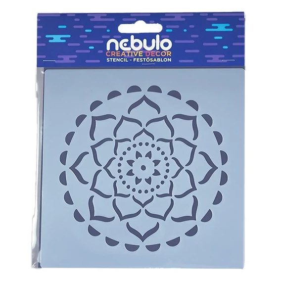 Festősablon NEBULO műanyag lap mandala