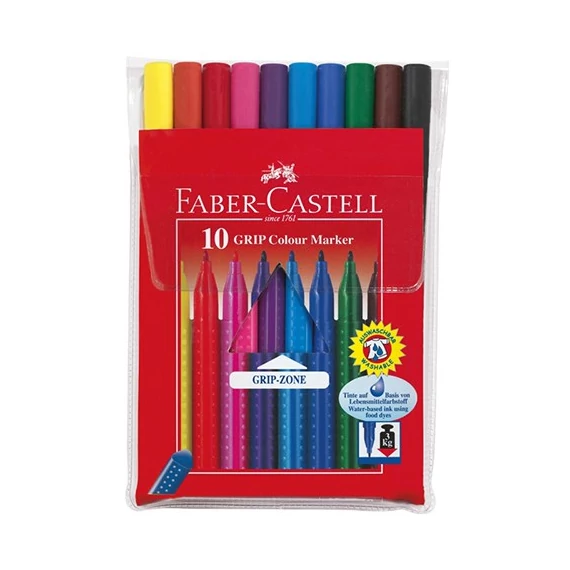Filctoll FABER-CASTELL Grip 10 darabos