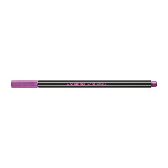 Filctoll STABILO Pen 68 metallic rózsaszín