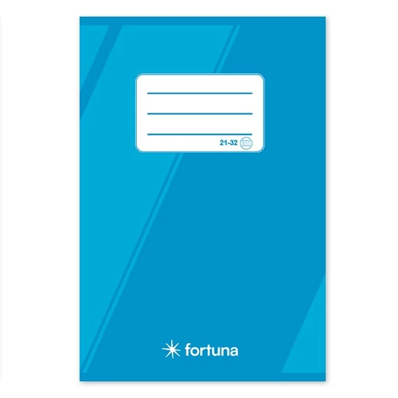 Füzet vonalas FORTUNA Basic A/5 32 lapos 21-32 4-8. osztályos