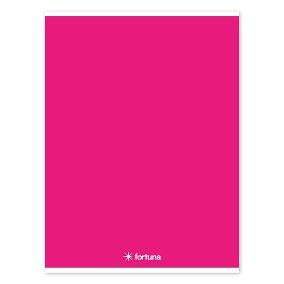 Füzet vonalas FORTUNA Monocolor A/4 32 lapos magenta