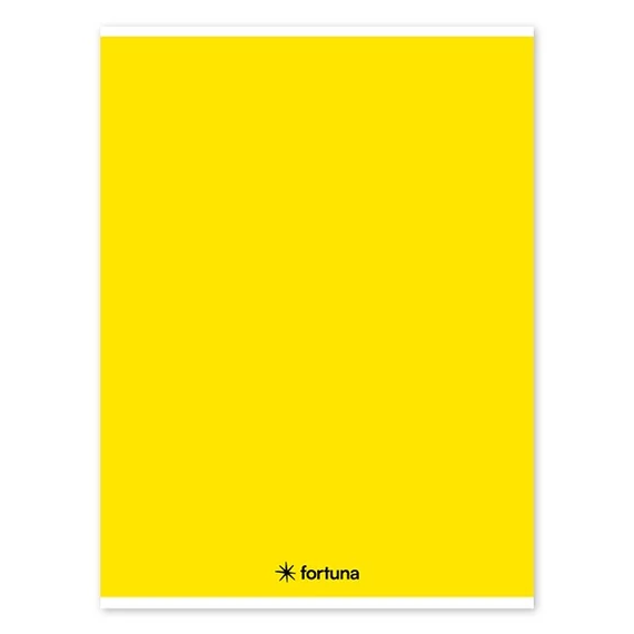 Füzet vonalas FORTUNA Monocolor A/4 32 lapos sárga