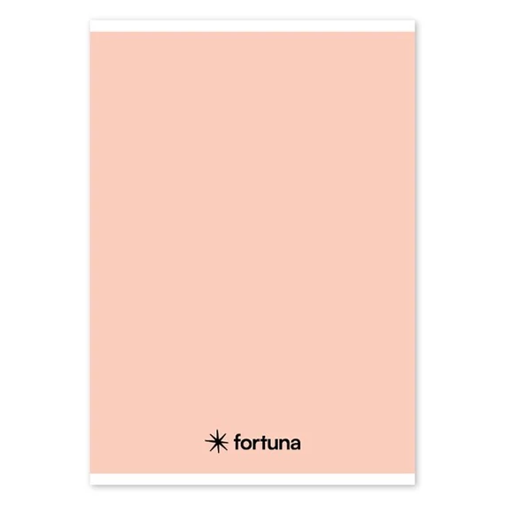 Füzet vonalas FORTUNA Monocolor A/5 32 lapos pasztell barack