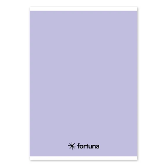 Füzet vonalas FORTUNA Monocolor A/5 32 lapos pasztell lila