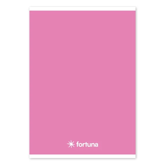Füzet vonalas FORTUNA Monocolor A/5 32 lapos rózsaszín