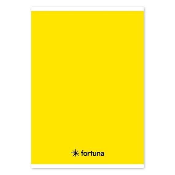 Füzet vonalas FORTUNA Monocolor A/5 32 lapos sárga