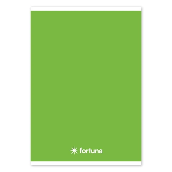 Füzet vonalas FORTUNA Monocolor A/5 32 lapos zöld