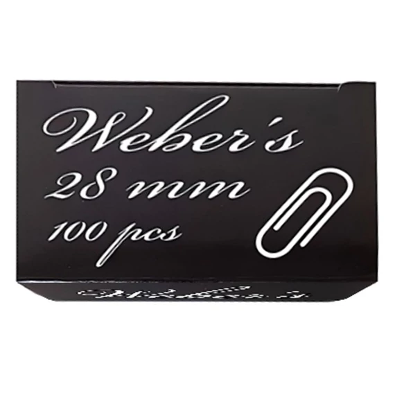 Gemkapocs WEBER`S 28mm nikkel 100 darabos