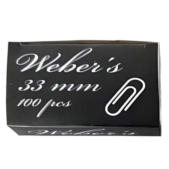 Gemkapocs WEBER`S 33mm nikkel 100 darabos