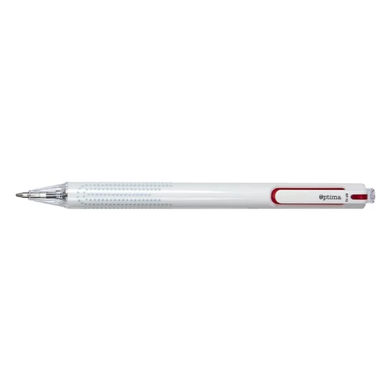 Golyóstoll OPTIMA nyomógombos Stella 1,0 mm piros