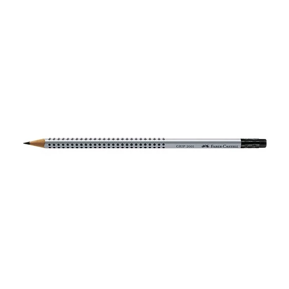 Grafitceruza FABER-CASTELL Grip 2001 B háromszögletű radíros