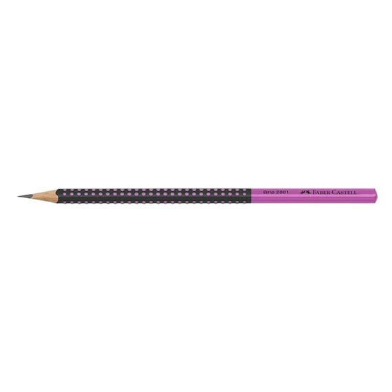 Grafitceruza FABER-CASTELL Grip 2001 HB kéttónusú fekete/pink