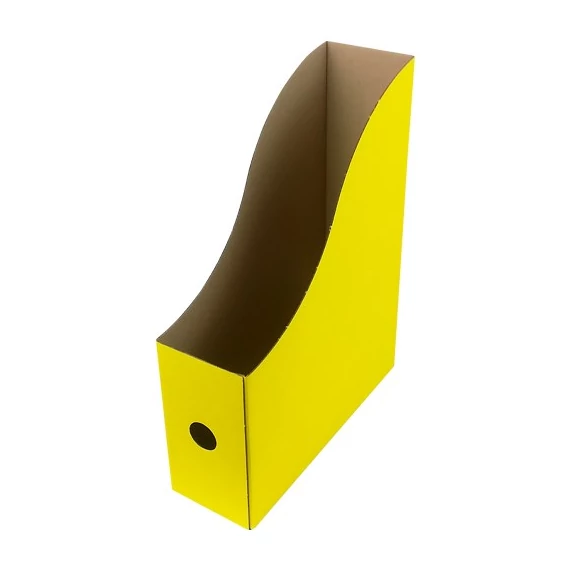 Irattartó papucs FORTUNA 80 mm karton összehajtható citrom