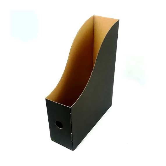 Irattartó papucs FORTUNA 80 mm karton összehajtható fekete