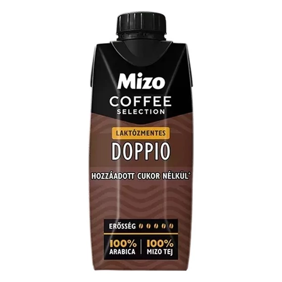 Kávés tej MIZO Coffe Selection Doppio laktóz és hozzáadott cukor mentes UHT 0,25L