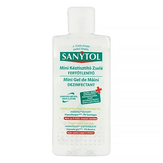 Kézfertőtlenítő gél SANYTOL mini kupakos 75ml