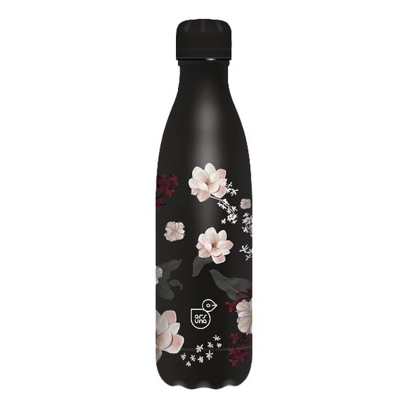 Kulacs duplafalú ARS UNA fém 500 ml Flowery Black
