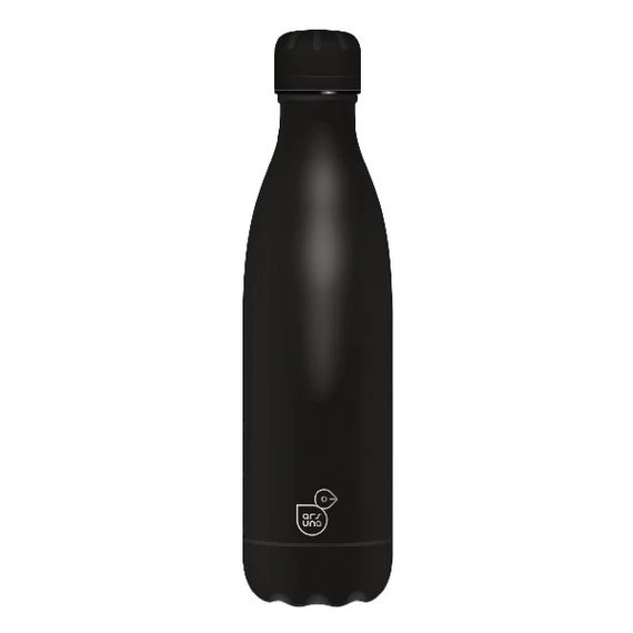 Kulacs duplafalú ARS UNA fém 500 ml Noir