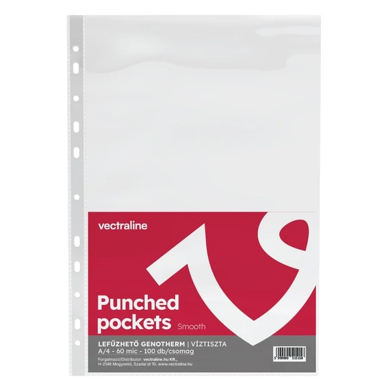 Lefűzhető genotherm VECTRALINE A/4 60 mikron víztiszta 100 darabos