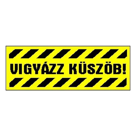 Matrica Vigyázz küszöb! sárga "A"