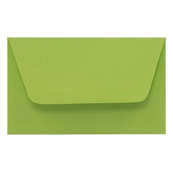 Névjegyboríték színes KASKAD enyvezett 70x105mm 66 lime zöld 50 darabos