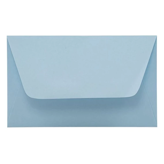 Névjegyboríték színes KASKAD enyvezett 70x105mm 72 azúr kék 50 darabos