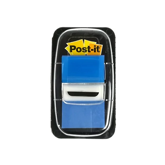 Oldaljelölő 3M Post-it 680-2 műanyag 25x43mm kék