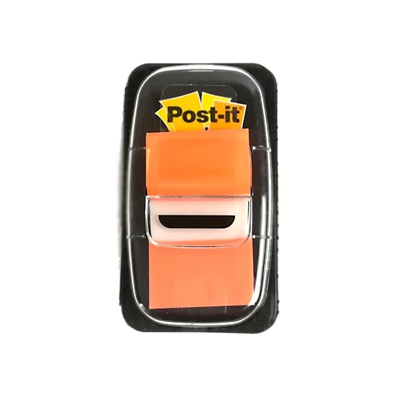 Oldaljelölő 3M Post-it 680-4 műanyag 25x43mm narancs