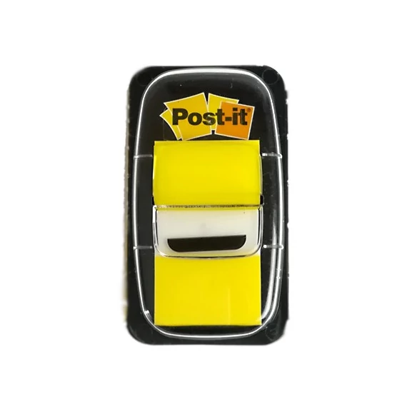 Oldaljelölő 3M Post-it 680-5 műanyag 25x43mm sárga