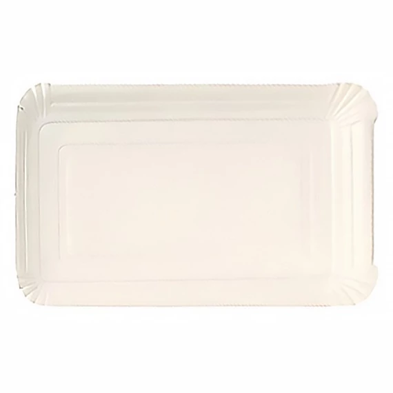Papírtálca szögletes eldobható 130x205 250 darabos