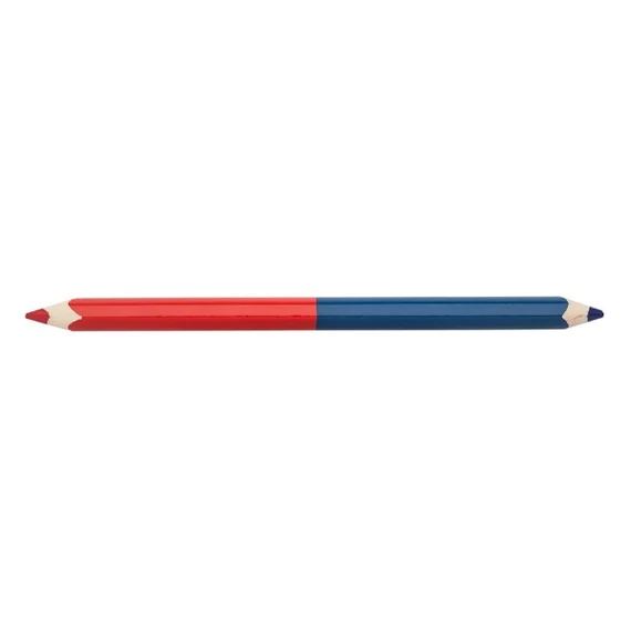 Postairón háromszögletű vastag piros-kék
