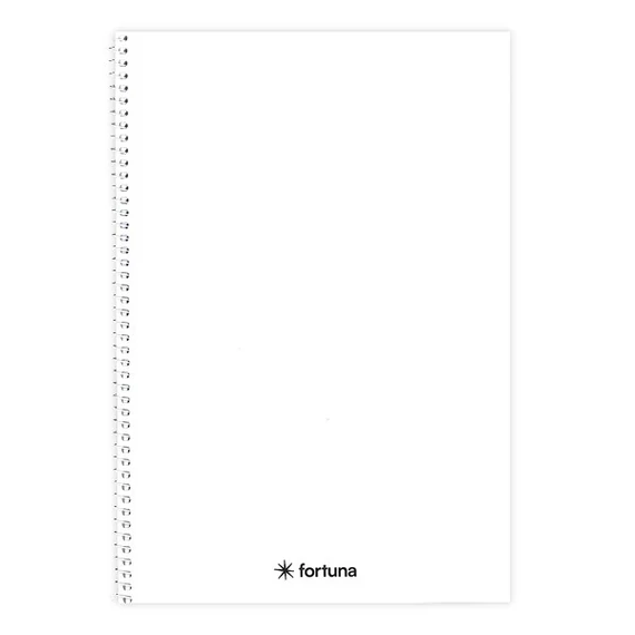 Spirálfüzet vonalas FORTUNA Monocolor A/4 70 lapos fehér