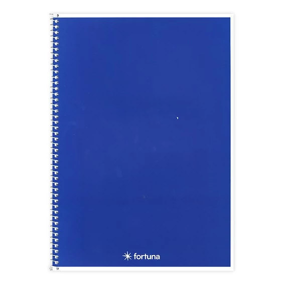 Spirálfüzet vonalas FORTUNA Monocolor A/4 70 lapos sötétkék