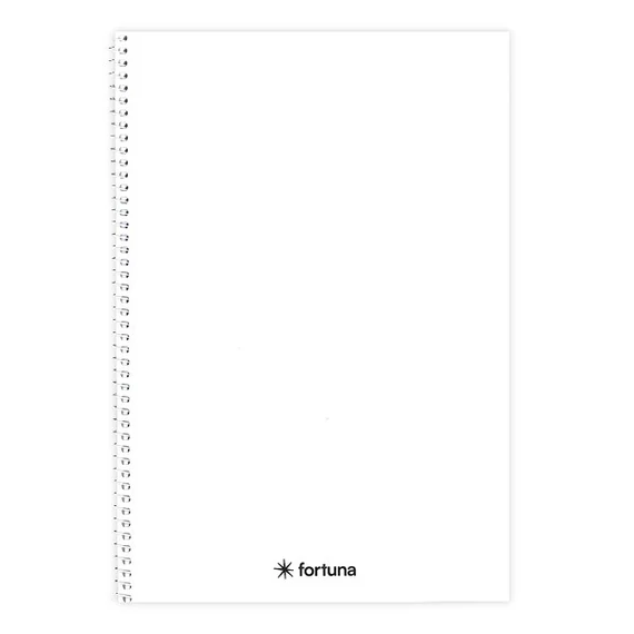 Spirálfüzet vonalas FORTUNA Monocolor A/5 70 lapos fehér