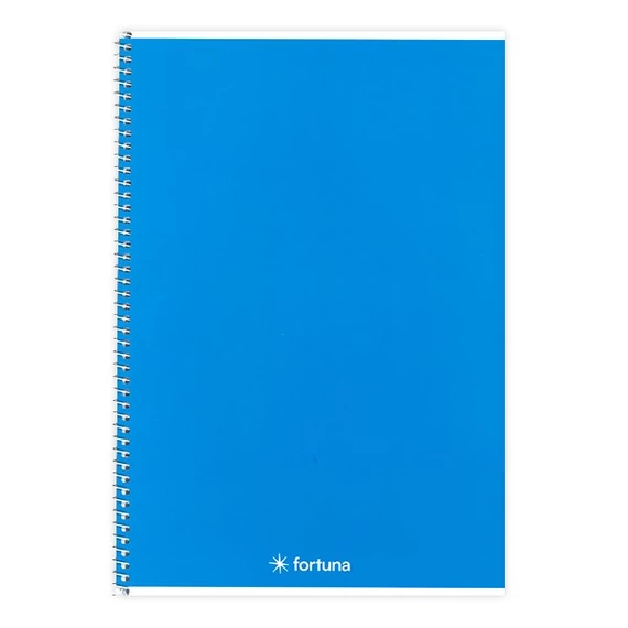Spirálfüzet vonalas FORTUNA Monocolor A/5 70 lapos sötétkék