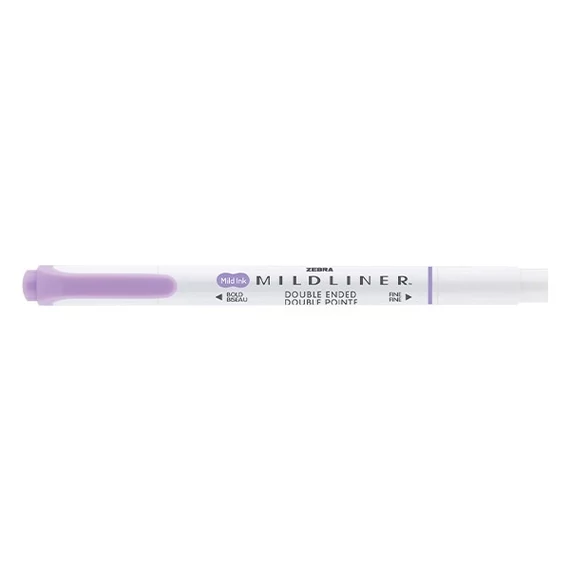 Szövegkiemelő kétvégű ZEBRA Mildliner cool & refined 1,4-4,0 mm lila