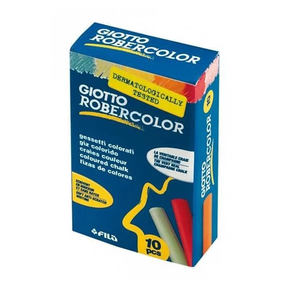 Táblakréta GIOTTO RoberColor színes kerek 10 darabos