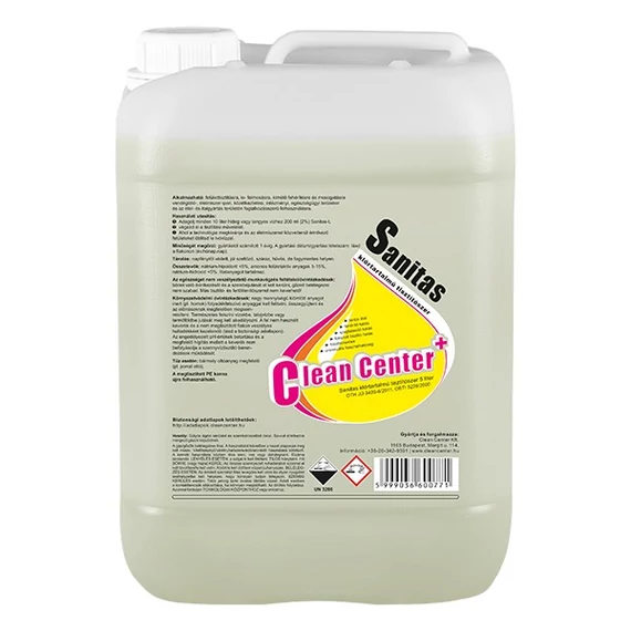 Tisztítószer klórtartalmú CLEAN CENTER Sanitas 5L