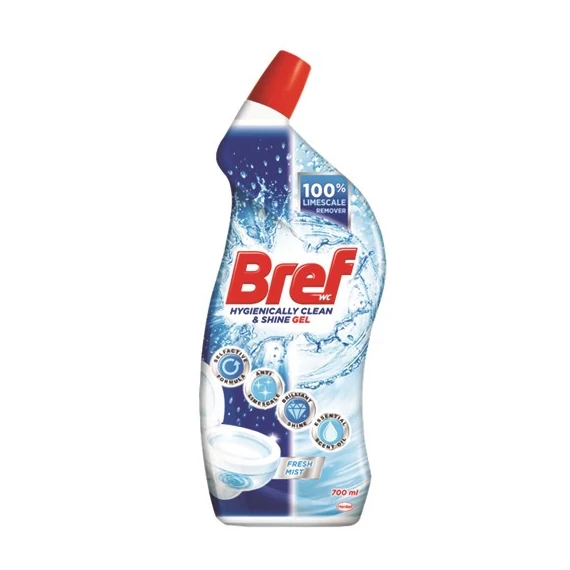 Toalett tisztító gél BREF Power Aktiv Gel Ocean 700 ml