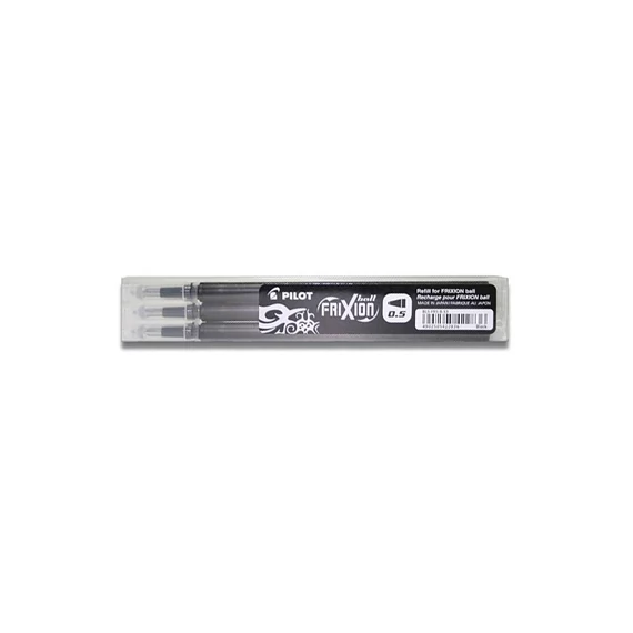 Tollbetét roller PILOT Frixion Clicker/Ball radírozható 0,25 mm fekete 3 darabos