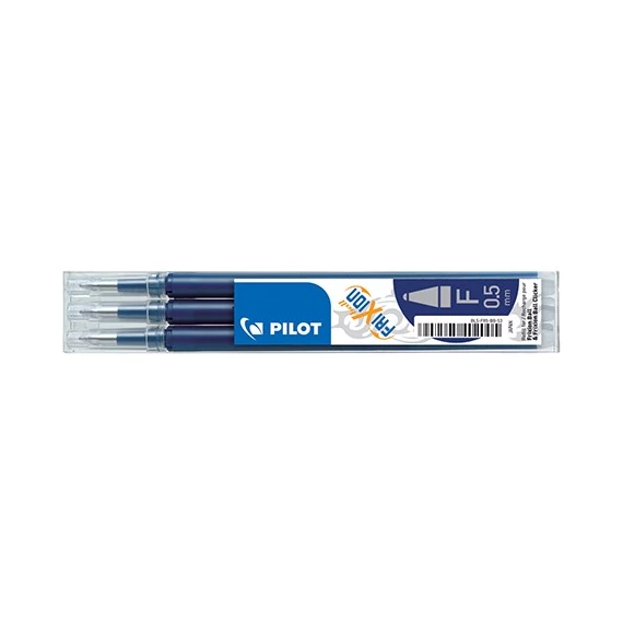 Tollbetét roller PILOT Frixion Clicker/Ball radírozható 0,25 mm tintakék 3 darabos