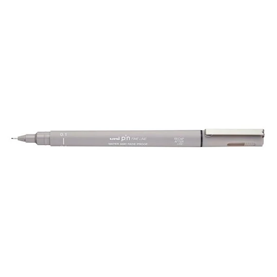 Tűfilc UNI Pin 0,1 mm világosszürke